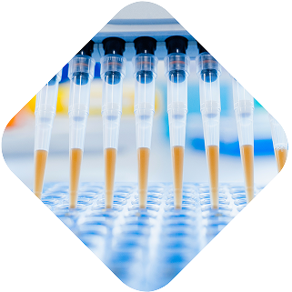 Laboratory test strip icon explaining immunohistochemistry test, also known as IHC